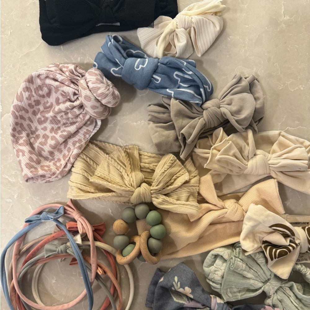 Baby Bows, headbands, turban from various brands